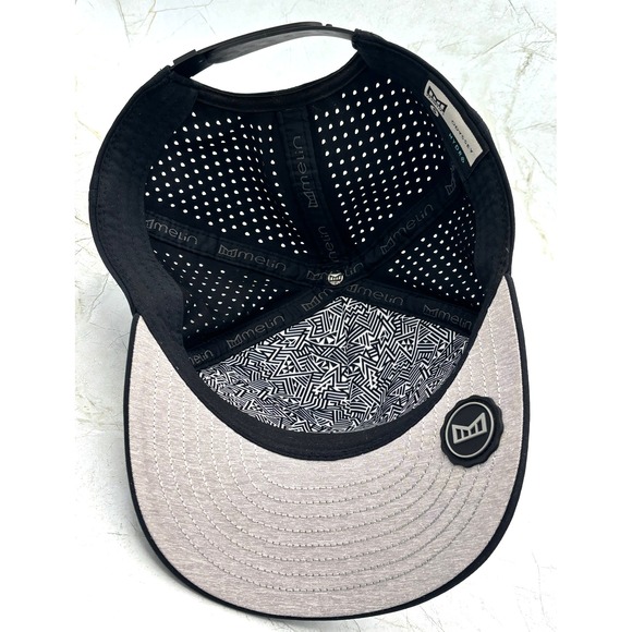 Melin Odysea Stacked Hydro Classic Performance Snapback Hat Cap Black Camo Sz Sm - Picture 10 of 16